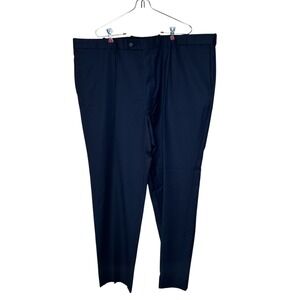 Coppley Mens Dress Pants Vintage 100% Wool Pleated Lined Old Money‎ Navy Size 50